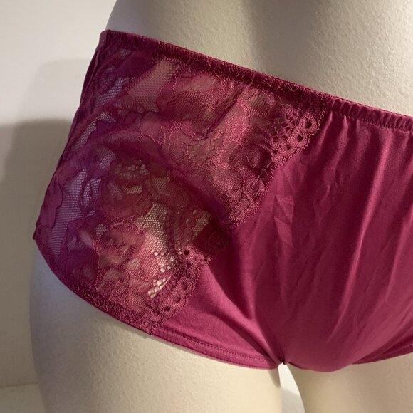 Lane Bryant Cacique Mid Waist Cheeky Panties Underwear Lace Pink Plus 26 /28 - Picture 4 of 4